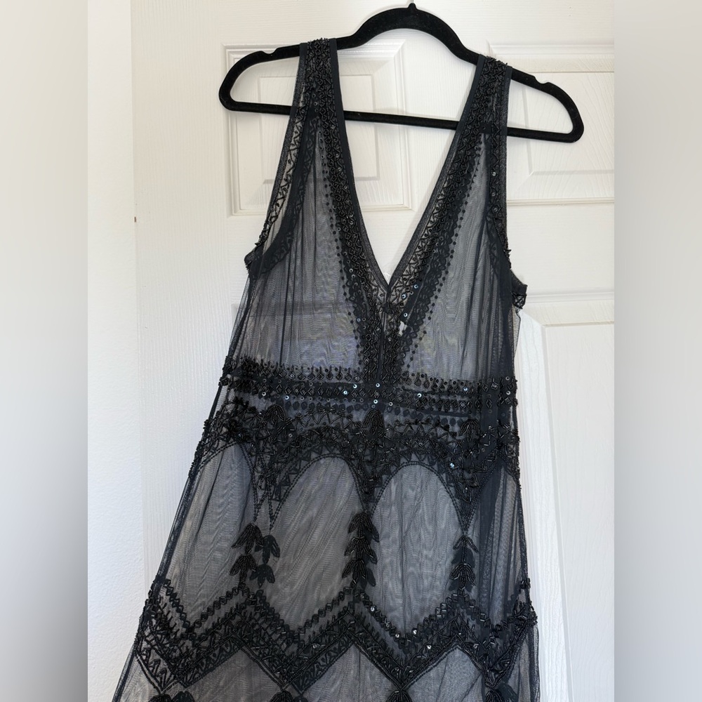 New Free People transparent Black Sleeveless Dress - Picture 9 of 13